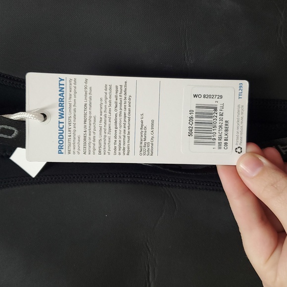 O'Neill Black and Pink Neoprene Wetsuit for Swimming - Picture 2 of 8